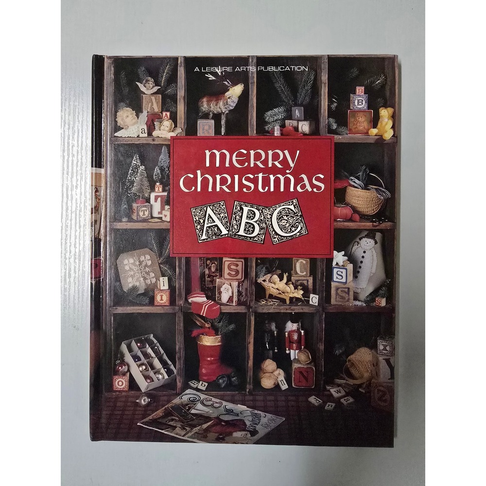 Vintage 1993 Leisure Arts Merry Christmas ABC Cross Stitch Pattern Book Six